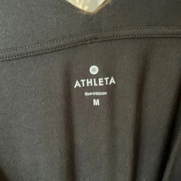Athleta Black Windward Wrap Dress Sleeveless - Picture 8 of 8